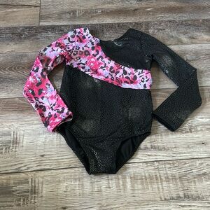 Girls Long Sleeve Leotard Gymnastics Dance Size 10